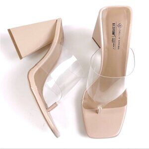 CALL It Spring "Sorayaa" Thong Sandals BNWOT Heels Women New